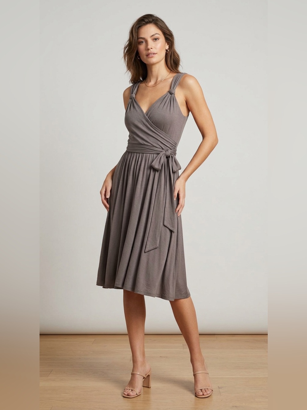 Gray Sundress Size Med Robin K